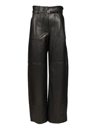 Sportmax Nappa Trousers Nero-Donna