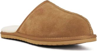 Dune London Mens FINNY Suede Cuff Slippers Size M Flat Heel Suede