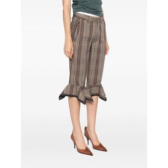 Vivienne Westwood Plaid Cropped Trousers