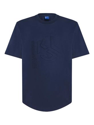 Karl Lagerfeld logo-embossed T-shirt - men - Organic Cotton - S - Blue