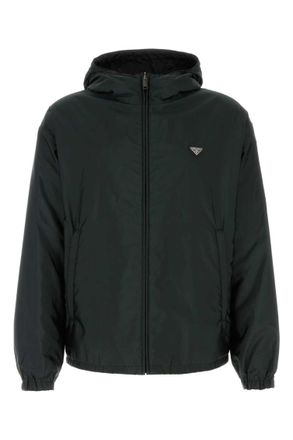 Prada Dark Green Hood Jacket