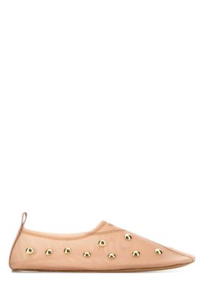 Chlo&eacute; Pink Studded Rita Ballet Flats