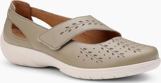 Hotter Womens Daphne Womens Wide Mary Jane Shoes - Tan - Size: 4.5