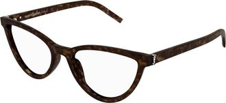 Saint Laurent Brillen - Dames - Brillen - Bruin - 55 MM - Accessoires