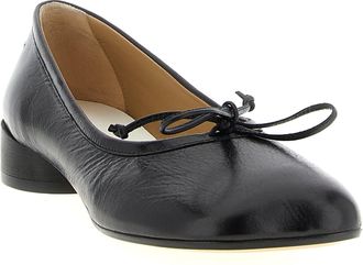 Maison Margiela Womens Black Calfskin Mid Heel Pumps