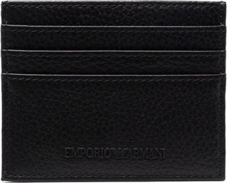 Emporio Armani Black Leather credit card case