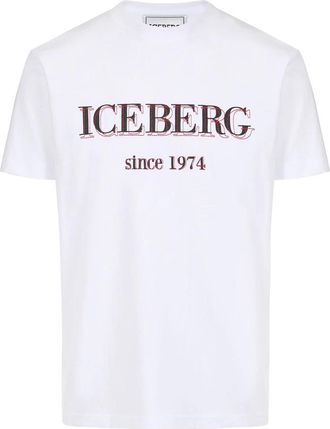 Iceberg Oversized T-shirt - Heren - T-shirts - Wit - XL - Katoen - Tops
