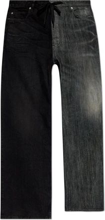Balenciaga Wide Jeans, male, Black, Size: M Wide-Leg Jeans