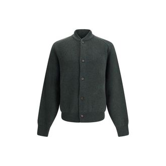 Jacquemus Bicolor Fleece Wool Mens Cardigan