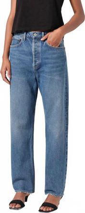 A Gold E 90S Mid Rise Straight Jeans In Blue