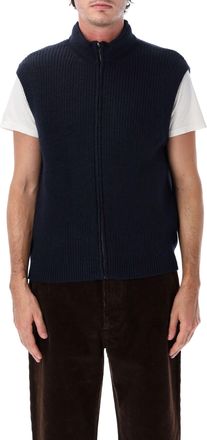 Margaret Howell Relaxed Fit Merino Gilet with Lambswool Lining
