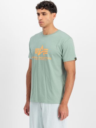 Alpha Industries T-Shirt ALPHA INDUSTRIES Basic T-Shirt BL, Herren, Gr. XXL, frost gr&uuml;n, Obermaterial: 100% Baumwolle, Shirts T-Shirt