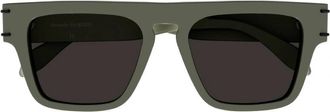 Alexander McQueen Grey Browline Mens Sunglasses AM0397S 005 52