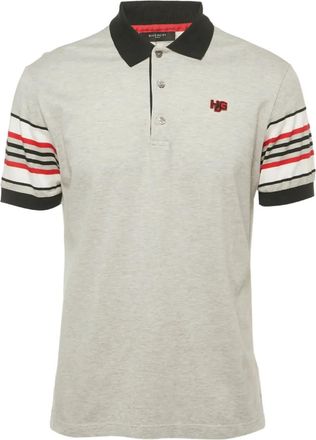 Givenchy Poloshirt met gestreepte mouwen - Grijs