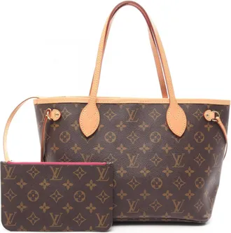 Louis Vuitton Brown Coated Canvas Pvc Monogram Leather Handbag Tote Bag (Pre-Owned)