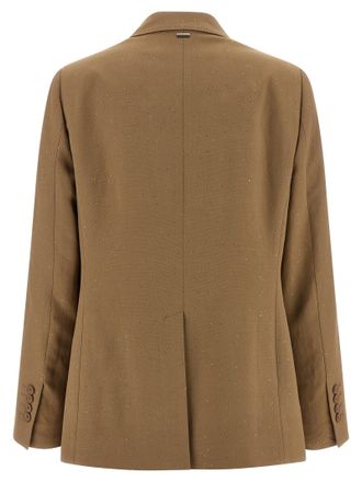 Herno Micro Sequin Blazer - Camel