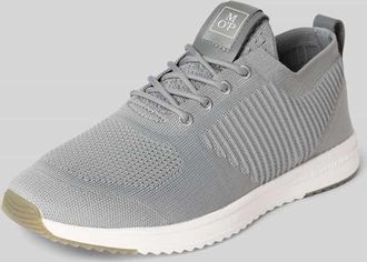 Marc O'Polo Low Top Sneaker mit strukturierter Stretch-Oberfl&auml;che in Mittelgrau, Gr&ouml;&szlig;e 40