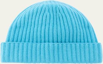 Bergdorf Goodman Mens Rib-Knit Cashmere Beanie Hat
