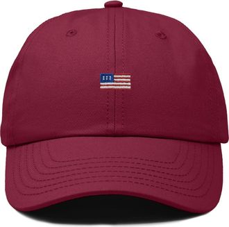 Dalix USA Flag Dad Cap in Maroon at Nordstrom