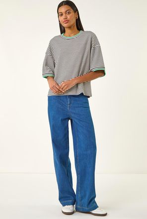 Roman Oversized Boxy Stripe T-Shirt