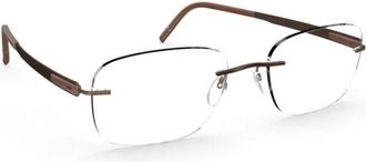 Silhouette Blend 5555 CR Eyeglasses - unisex - Brillen - Bruin - 54 MM - Accessoires