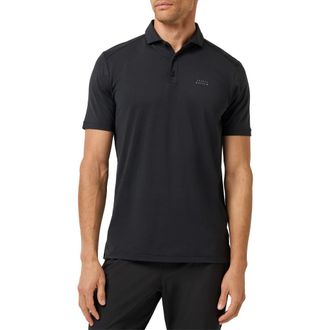 Travis Mathew The Heater Solid Short Sleeve Performance Polo in Black at Nordstrom, Size Xx-Large