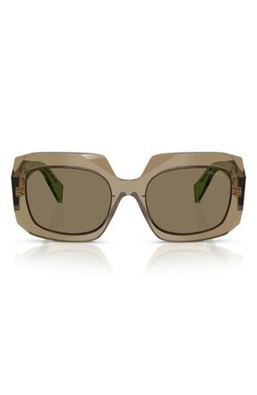 Prada 54mm Square Sunglasses in Terra /Light Brown at Nordstrom