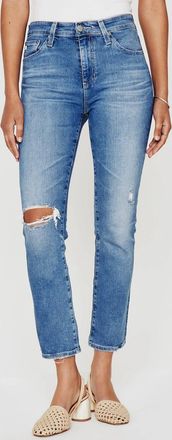 AG - Adriano Goldschmied Mari Crop Mid-Rise Slim Straight Jean In 18 Years Santa Fe