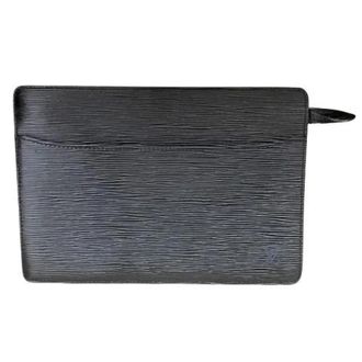Louis Vuitton Pre-owned Clutches, male, Black, Size: ONE SIZE Pre-owned Pochette Homme Epi Clutch Bag