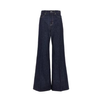 Weekend by Max Mara Cotton denim wide-leg jeans Woman 38