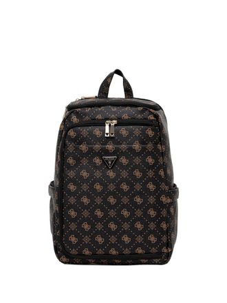Guess Co Silia 4G monogram logo backpack - women - Polyurethane - One Size - Brown