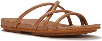 FitFlop Gracie Leather Strappy Slides in Classic Tan at Nordstrom, Size 11