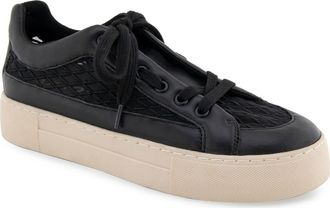 Aerosoles BO Fashion Sneaker in Black Embroidered Mesh Fabric at Nordstrom, Size 7.5