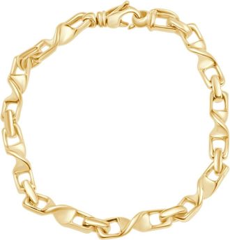 Pompeii3 Mens Twisted Link 14k Gold (34gram) or Platinum (55gram) 6mm Bracelet 8.5