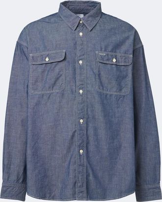 Visvim Langer cotton and silk chambray shirt