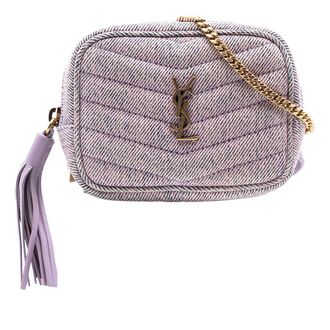 Saint Laurent Pre-owned Saint Laurent Baby Matelasse Denim Monogram Lou Camera Bag BRS657495A.1121