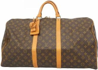 Louis Vuitton Vintage, unisex, Bruin, ONE Size, Pre-owned Weekendtas