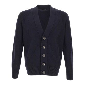 KANGRA Cardigan - Heren - Vesten - Blauw - XL - Wol - Truien & Vesten
