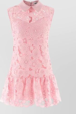 Self Portrait lace sleeveless mini dress