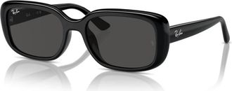 Ray-Ban Zwart/Donkergrijs Zonnebril RB 4421D - unisex - Zonnebrillen - Zwart - 56 MM - Accessoires