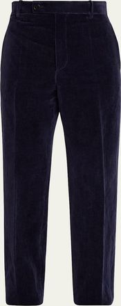Jil Sander Cotton-Linen Velvet Trousers