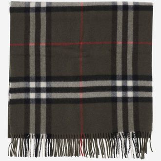 Burberry Cashmere Scarf With Check Pattern