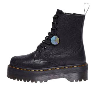 Dr. Martens x Wednesday Jadon Leather Platform Boots Black Nappa Lux 32224001