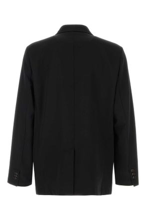 Our Legacy Mens Black Wool Blazer Coarse Gabardine Giacche E Gilet