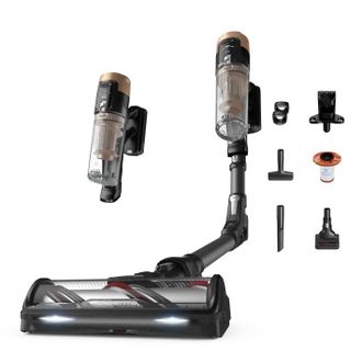 Rowenta X-force Flex 14.80 Rh9b74wo Aspiradora De Pie Y Escoba El&eacute;ctrica Aspiradora Escoba 2 En 1 Bater&iacute;a Secar Sin Bolsa 0,6 L Negro, Oro