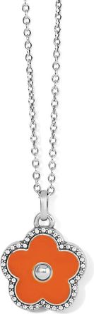Brighton Womens Dazzling Love Flower Necklaces In Orange