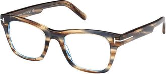 Tom Ford Mens Black Square Eyeglass Frames FT5886-B 045