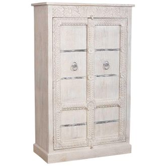 Wanderlust Deco Armario Acabado Artesanal Blanco 98x46x160