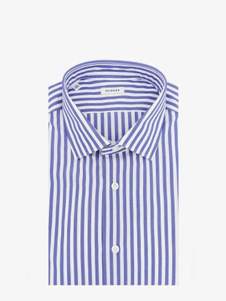 Nugnes Camicia in cotone con motivo a righe - NUGNES 1920 - gender_Man