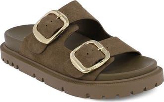 Mia Alttar Slide Sandal in Taupe Recycle at Nordstrom, Size 9.5